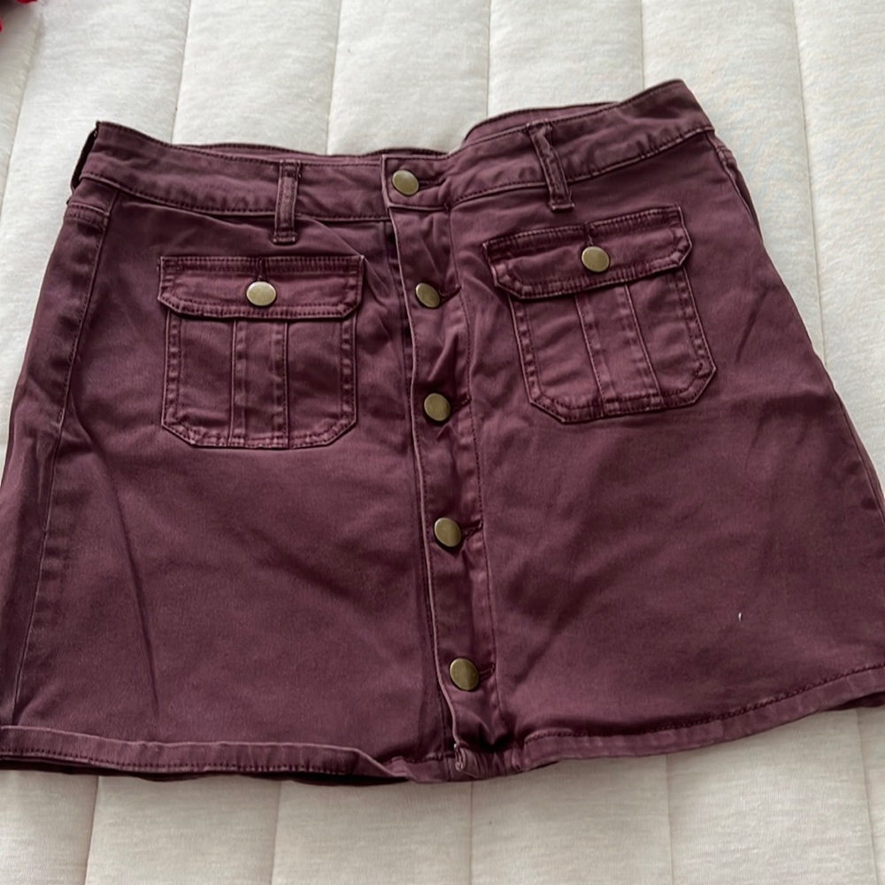 altered state skirt, maroon color, size small